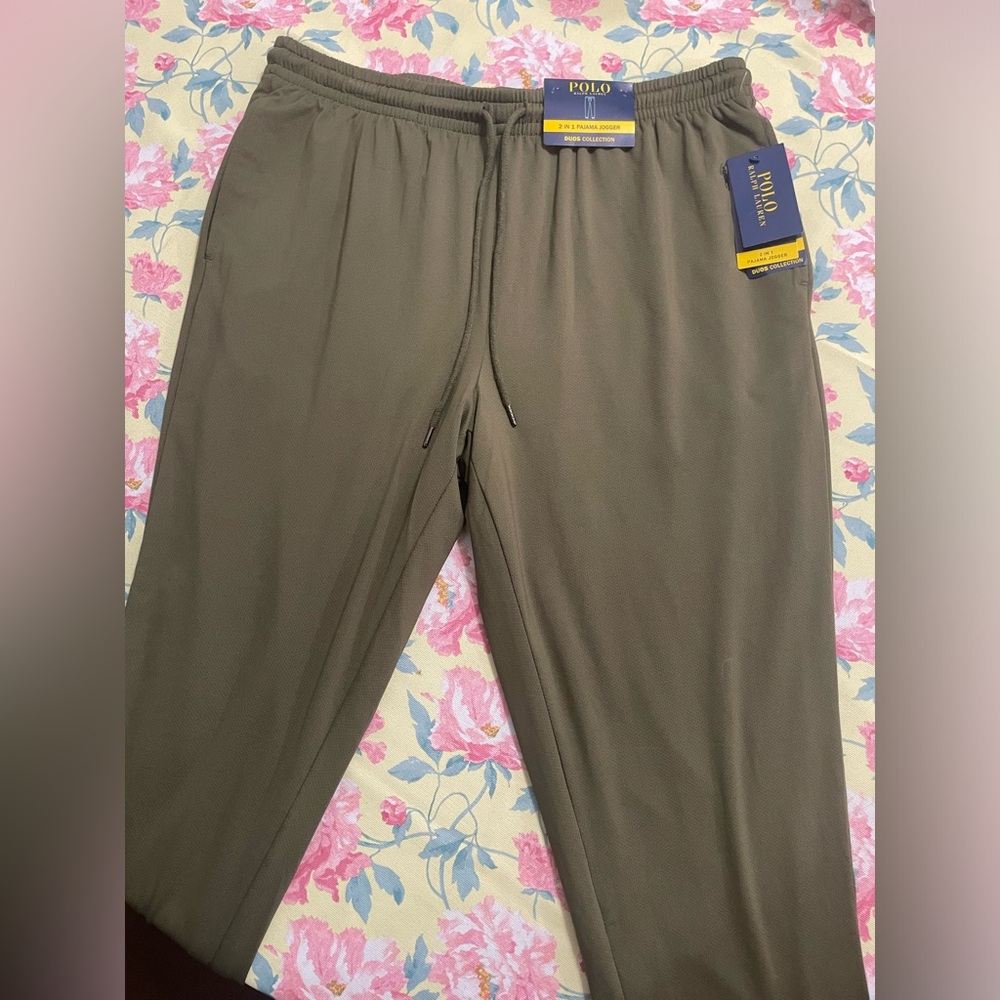 Green polo joggers